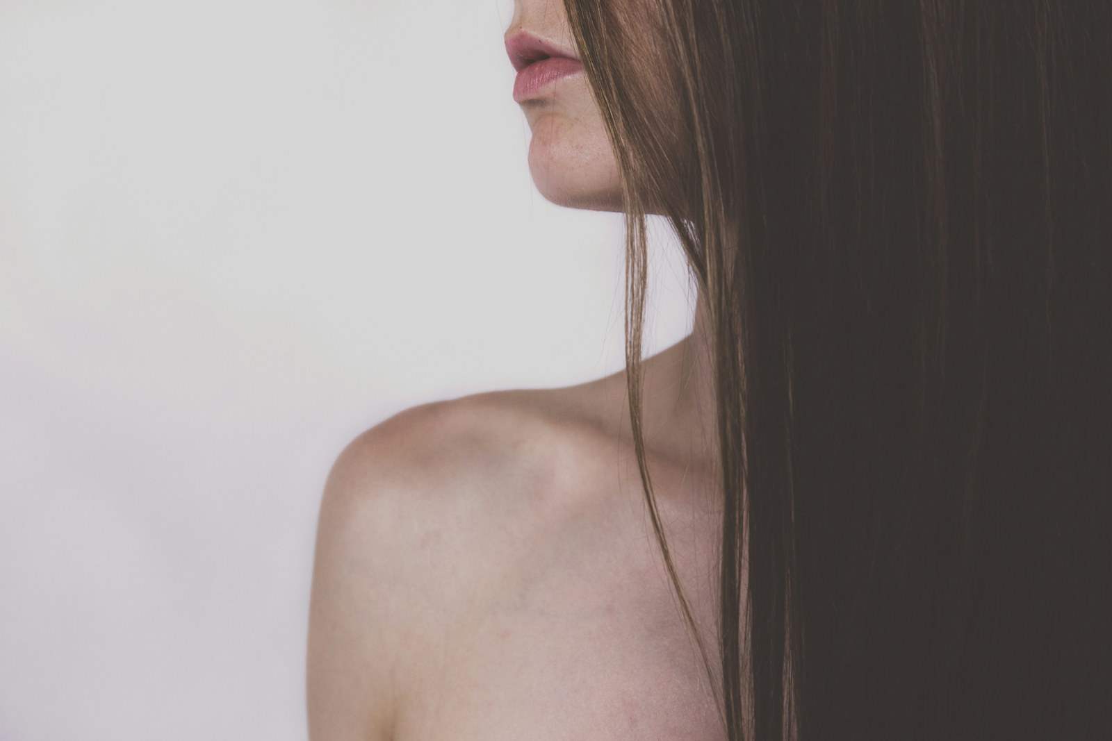 Long, glossy, freshly styled hair